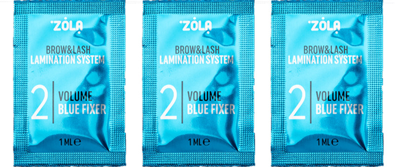 Набір для ламінування у саше 02 Volume Blue Fixer Color Lab ZOLA, 3х1 мл на beauty-prof.com Фото 3 Набір для ламінування у саше 02 Volume Blue Fixer Color Lab ZOLA, 3х1 мл Фото 3