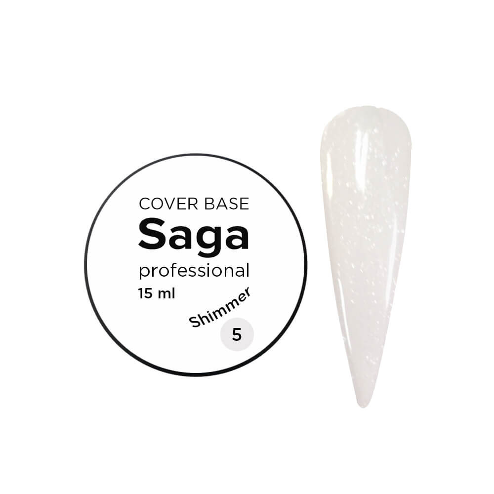 База для гель-лаку камуфляжна із шиммером № 05 Saga Professional, 15 мл на beauty-prof.com База для гель-лаку камуфляжна із шиммером № 05 Saga Professional, 15 мл