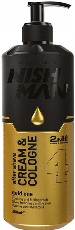 Крем-одеколон 2 в 1 Gold One Nishman, 400 мл
