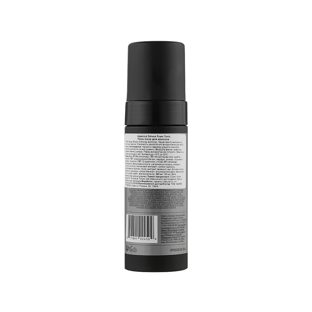 Тонік пінка для волосся Uppercut Foam Tonic Uppercut,150 мл на beauty-prof.com Фото 2 Тонік пінка для волосся Uppercut Foam Tonic Uppercut,150 мл Фото 2