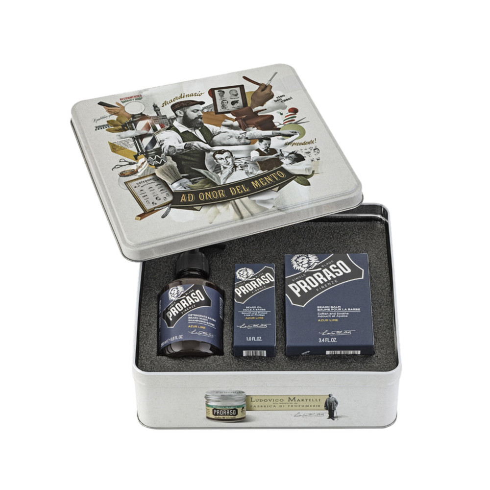 Набір догляду за бородою Metal Box Beard Care - AL Proraso  Фото 2 