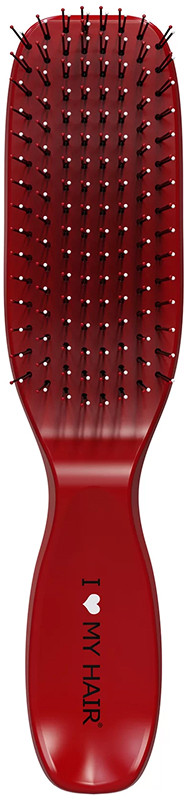 Щетка для волос глянцевая красная S Spider Classic, I Love My Hair 