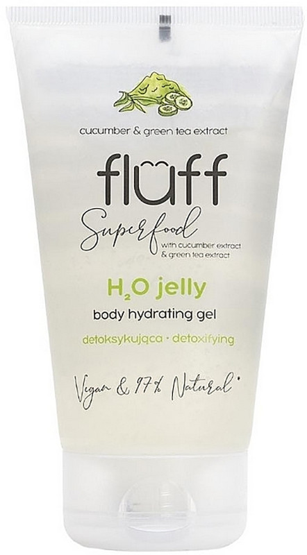 H2o Gel, Body Hydrating Gel 150 мл, огірок, зелений чай Fluff
