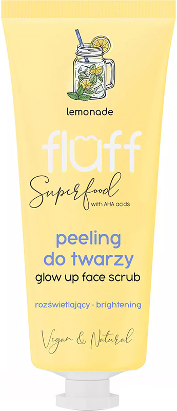 Лимонадний скраб для обличчя Fluff Superfood Glow Up Face Scrub, 75 мл