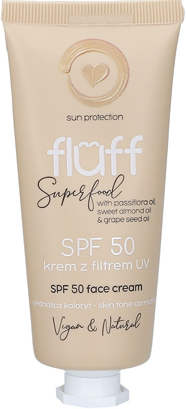 Крем для обличчя Fluff Skin, що коригує тон SPF 50 50 мл Fluff