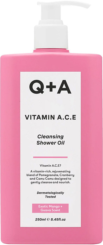 Масло для душа с витаминами A C E Q+A, 250 мл