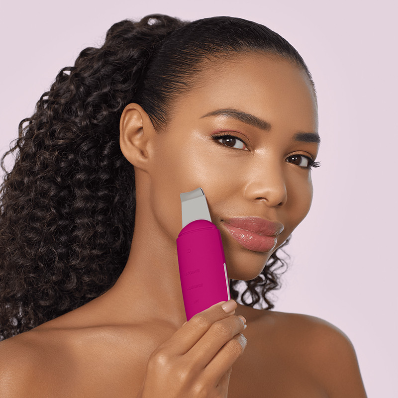 Мікрострумовий скрабер для шкіри та усунення чорних точок GESKE MicroCurrent Skin Scrubber & Blackhead Remover 9 в 1 бузковий на beauty-prof.com Фото 4 Мікрострумовий скрабер для шкіри та усунення чорних точок GESKE MicroCurrent Skin Scrubber & Blackhead Remover 9 в 1 бузковий Фото 4
