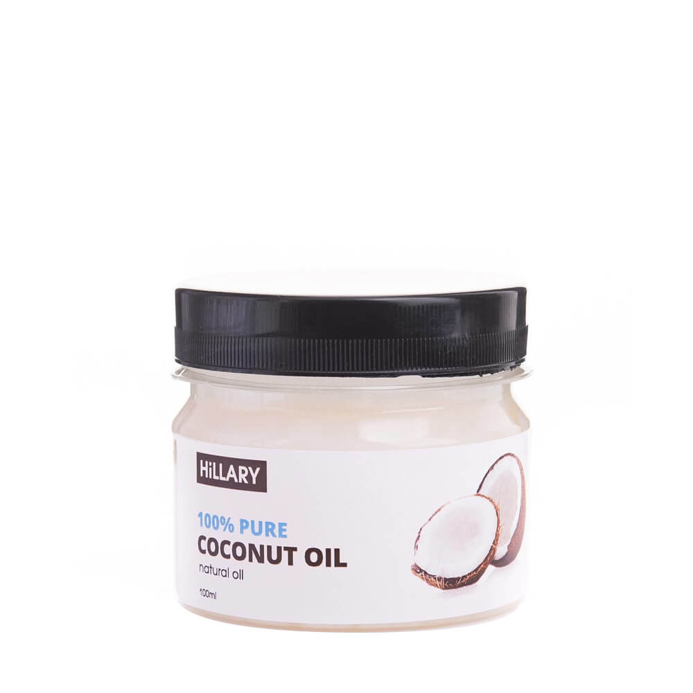 Рафінована кокосова олія 100% Pure Coconut Oil, 100 мл ТМ Hillary