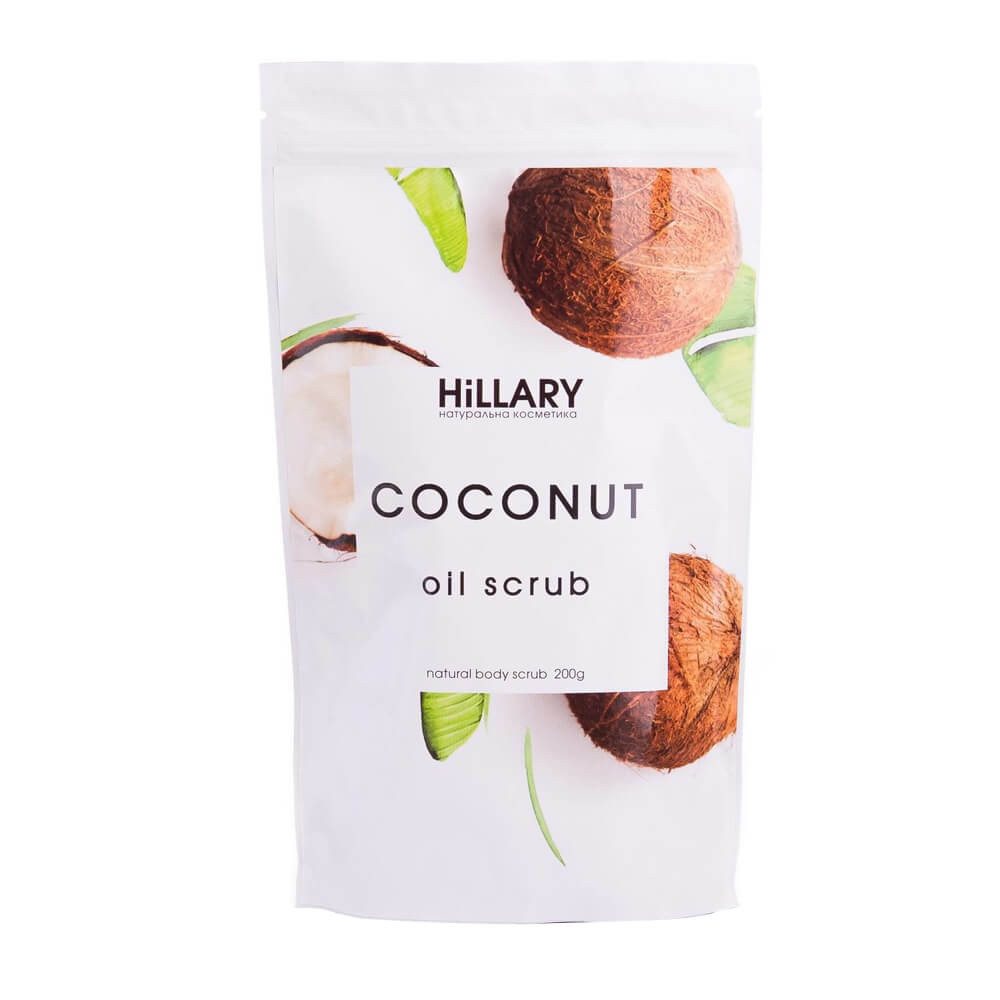 Скраб для тіла кокосовий Coconut Oil Scrub Hillary, 200 гр