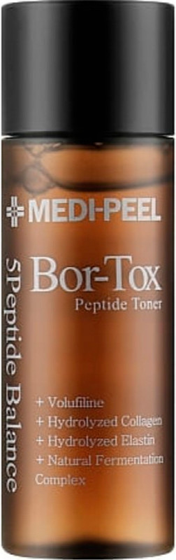 Мініатюра тонера проти зморшок з пептидним комплексом Medi-Peel Peptide Tox-Bor Toner, 30 мл