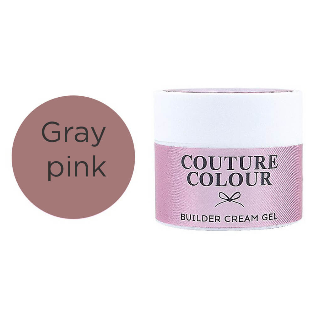 Білдер крем-гель для нігтів Builder Cream Gel Gray Pink Couture Colour, 15 мл