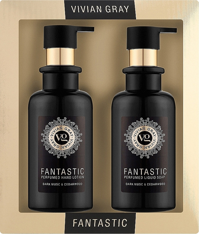 Набір Крем-мило и Лосьйон для рук Dark Musk & Cedarwood Vivian Gray, 2х300 мл