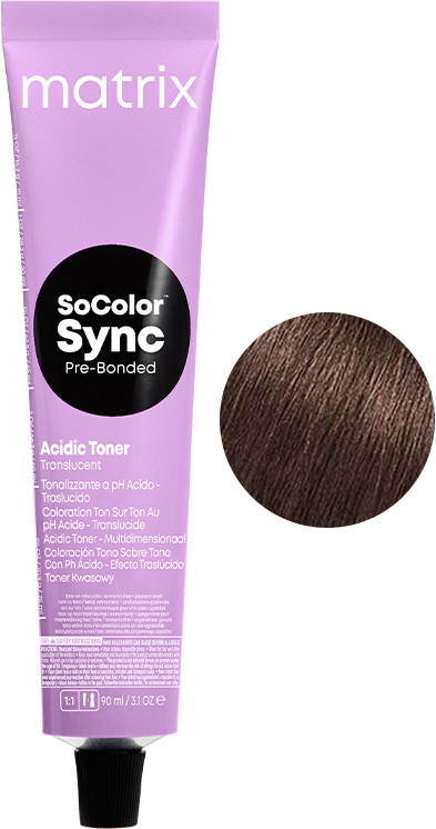 Фарба для волосся тон в тон Color Sync Мока Мока, брюнет, 90мл Matrix