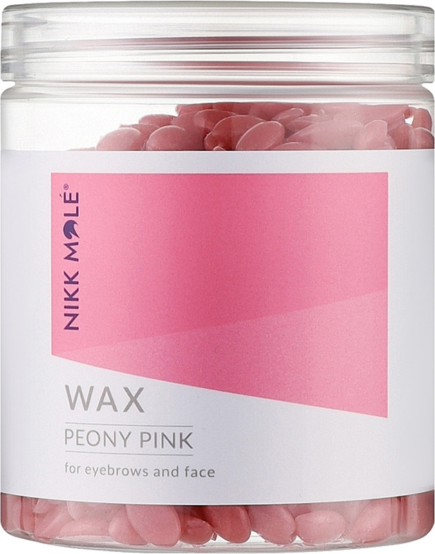Віск для брів та обличчя в гранулах Peony Pink Nikk Mole,100 гр