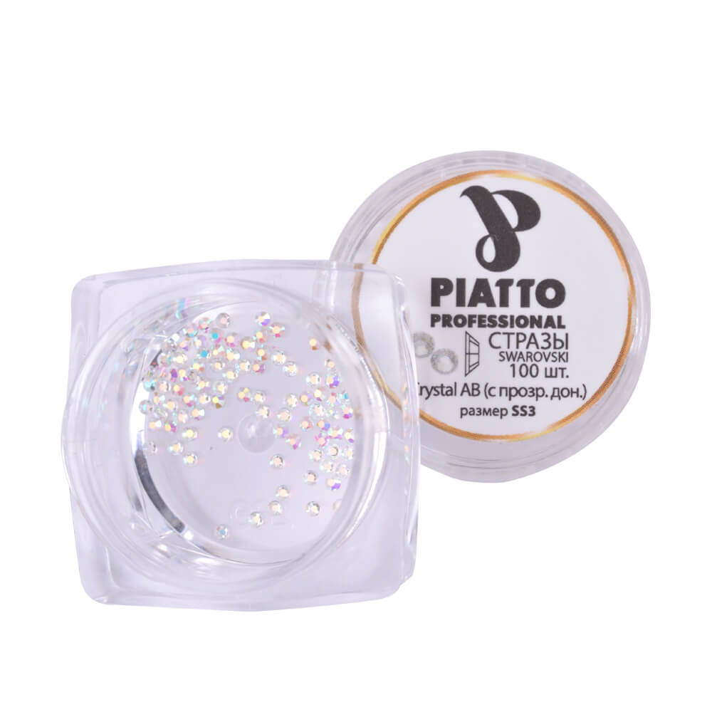 Стрази Сваровскі Сrystal AB (з прозорим дном) SS3 Piatto, 100 шт на beauty-prof.com Стрази Сваровскі Сrystal AB (з прозорим дном) SS3 Piatto, 100 шт