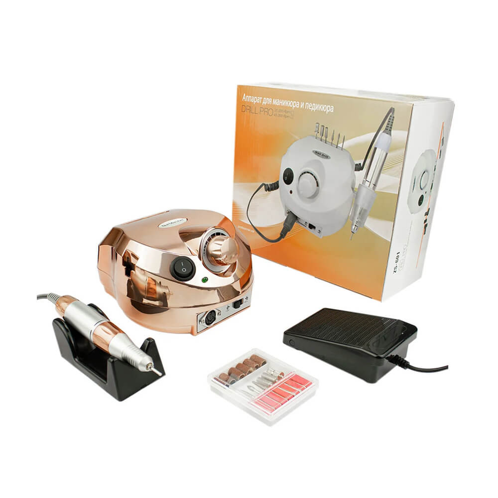 Фрезер для маникюра ZS-601 45000 об/мин. 65W Nail Drill, зеркально-бронзовый на beauty-prof.com Фото 5 Фрезер для маникюра ZS-601 45000 об/мин. 65W Nail Drill, зеркально-бронзовый Фото 5