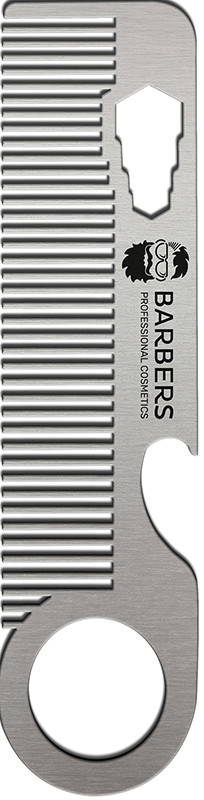 Металевий гребінець для бороди та волосся Barbers Metal Comb на beauty-prof.com Металевий гребінець для бороди та волосся Barbers Metal Comb