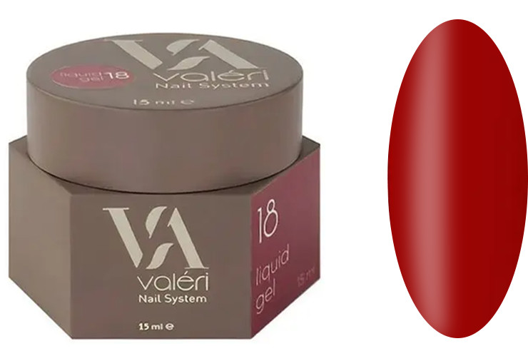 Жидкий гель для укрепления ногтей 18 Liquid Gel VALERI, 15 мл