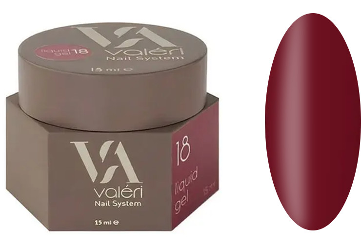 Жидкий гель для укрепления ногтей 19 Liquid Gel VALERI, 15 мл