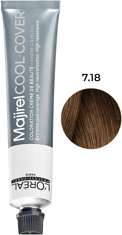 Крем-краска MAJIREL Cool Cover 7.18 50 мл L’Oreal Professionnel Paris