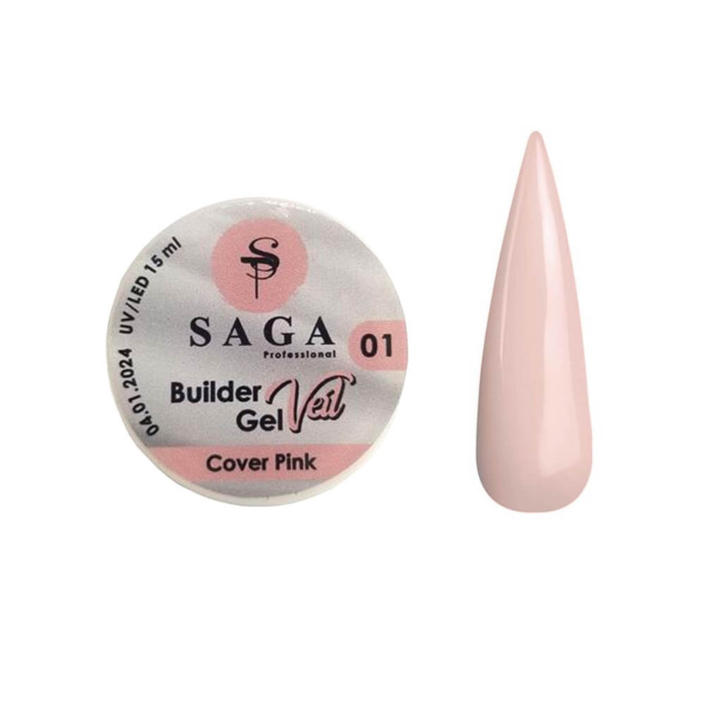 Строительный гель Builder Gel №1 Saga, 15 мл