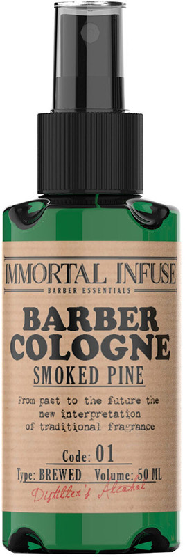 Міні-одеколон після гоління INFUSE BARBER COLOGNE SMOKED PINE Immortal, 50 мл