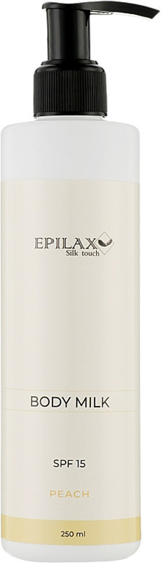 Молочко після депіляції SPF15 з пантенолом Персик Silk Touch Epilax, 250 мл