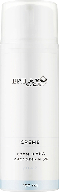 Крем-пілінг для тіла з кислотами АНА 5% pH 4.2 Silk Touch Epilax, 100 мл