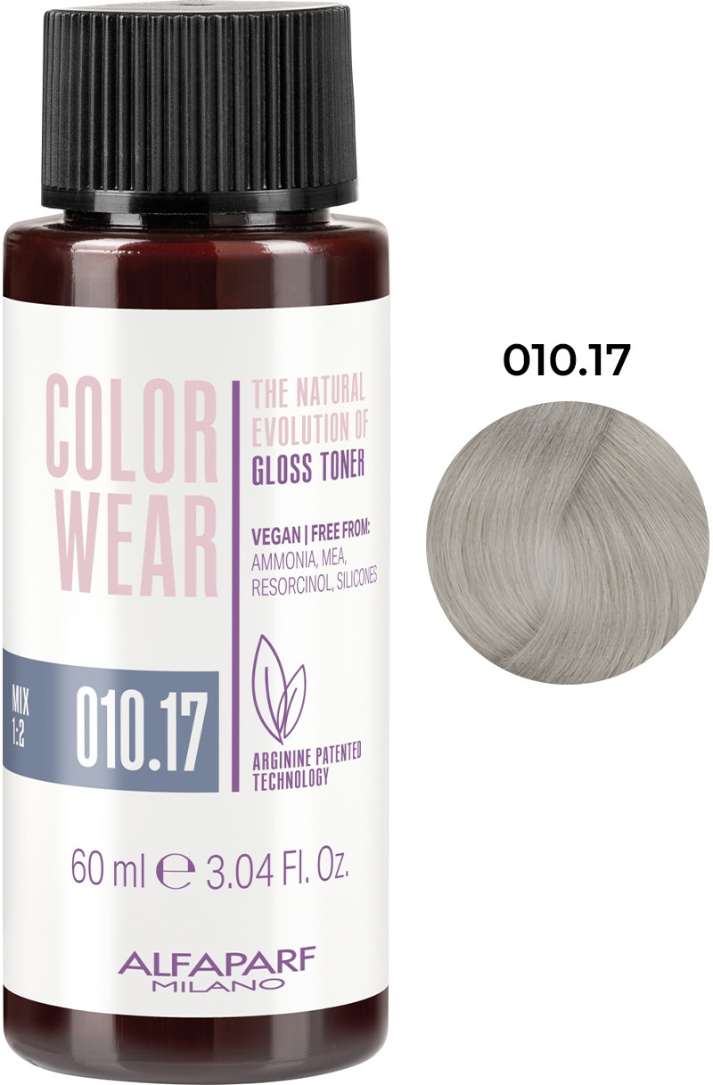 Тонирующая краска для волос Color Wear Gloss тон 010.17 Alfaparf, 60 мл 
