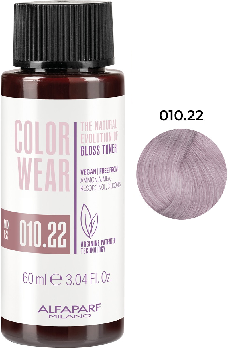 Тонирующая краска для волос Color Wear Gloss тон 010.22 Alfaparf, 60 мл 