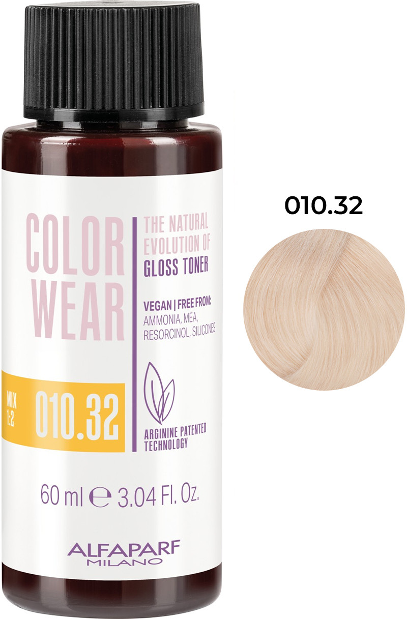 Тонирующая краска для волос Color Wear Gloss тон 010.32 Alfaparf, 60 мл 
