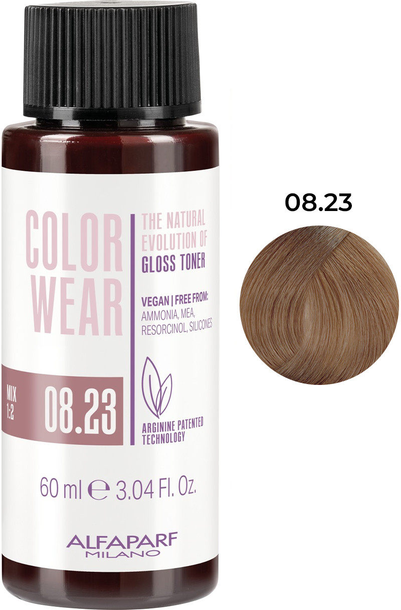 Тонирующая краска для волос Color Wear Gloss тон 08.23 Alfaparf, 60 мл 