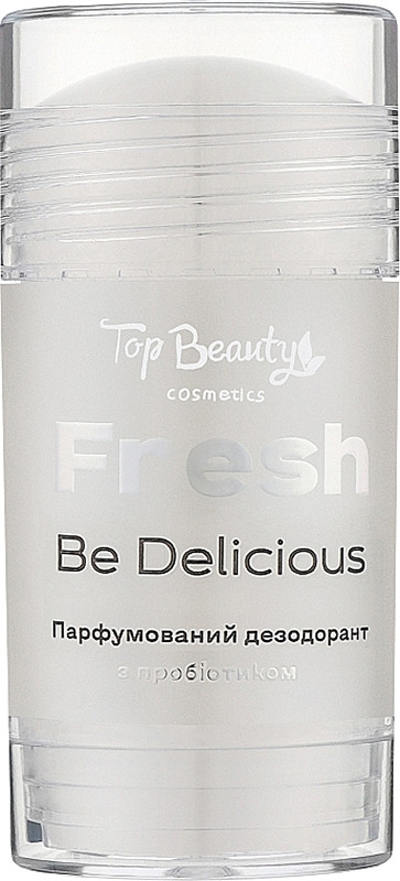 Дезодорант сухий парфумований з пробіотиком в прозорому флаконі Be Delicious Fresh Top Beauty, 50 мл 