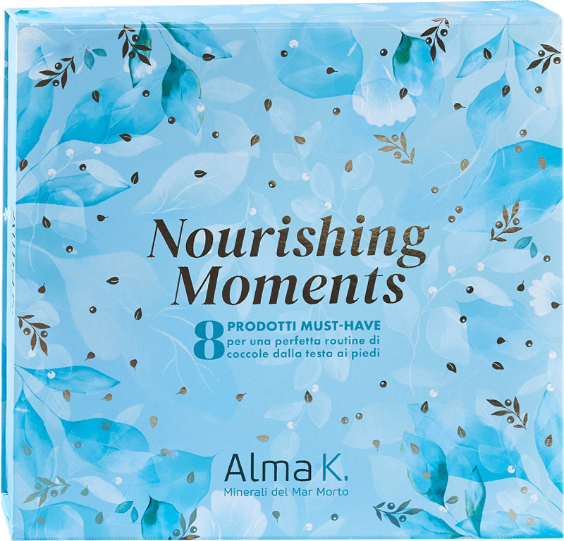 Набір для волосся, тіла та обличчя Nourishing Moments Alma K, (100мл/100мл/100г/100мл/50мл/75мл/30мл/15мл) 