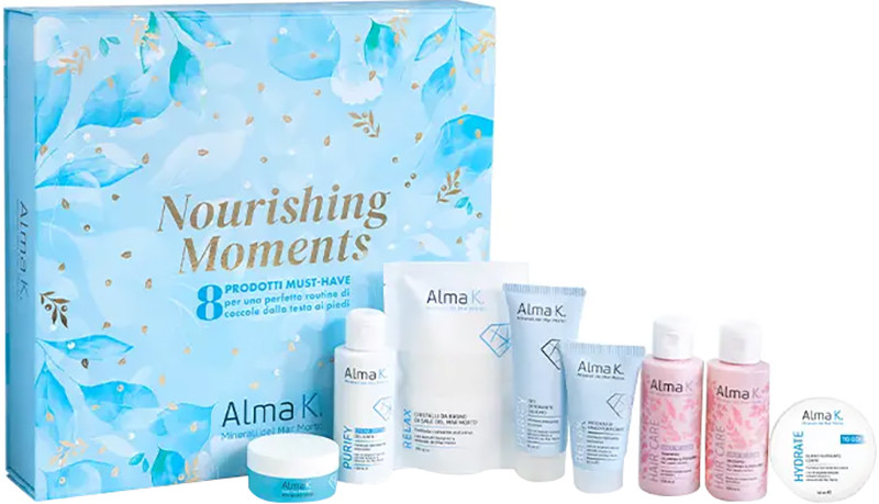 Набір для волосся, тіла та обличчя Nourishing Moments Alma K, (100мл/100мл/100г/100мл/50мл/75мл/30мл/15мл)  Фото 2 