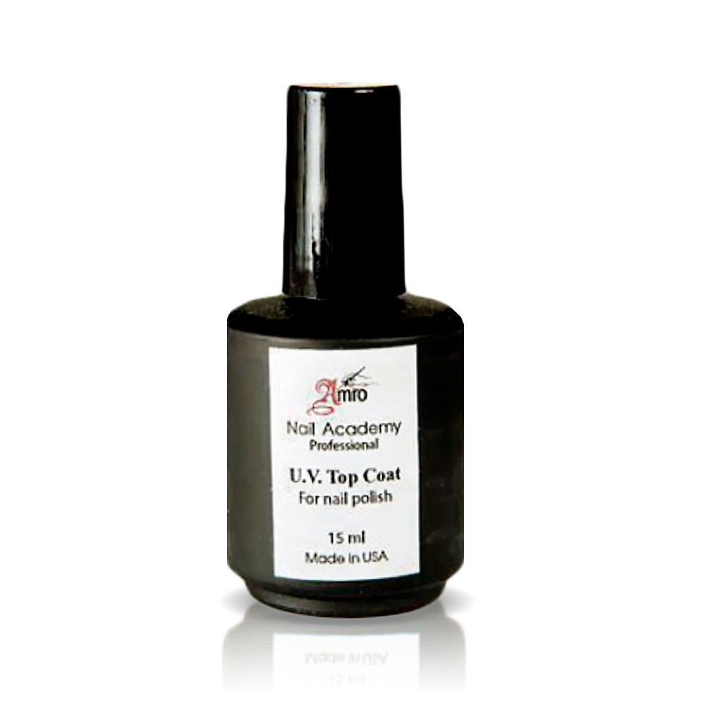 Финишное покрытие б/липкого слоя U.V.GEL Top Coat 15мл AMRO