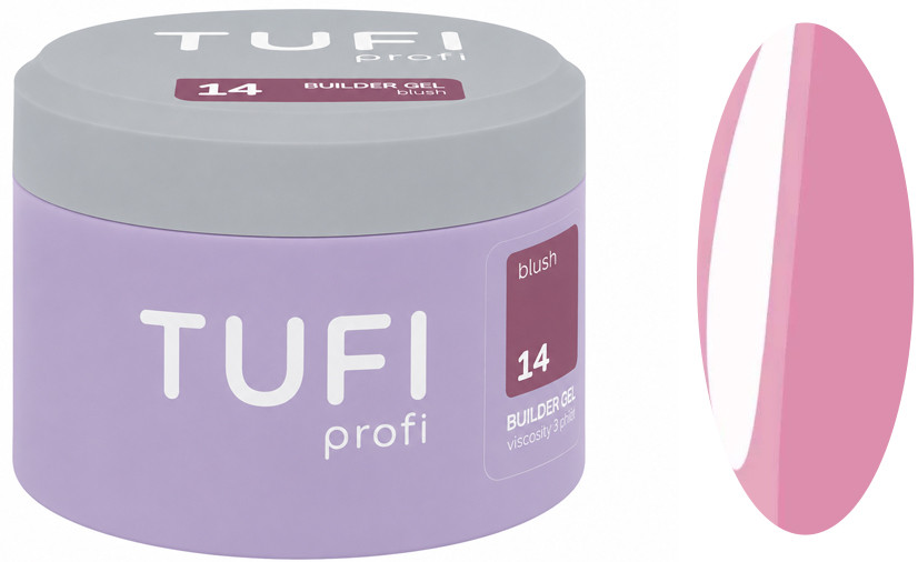 Гель для нарощування Builder Gel UV/LED 14 Blush TUFI profi, 30 мл
