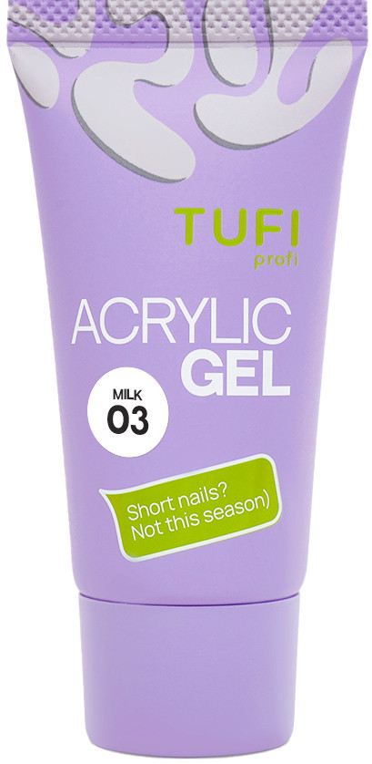 Акригель для нарощування 03 Milk TUFI profi, 30 мл