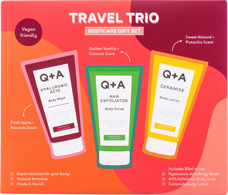 Подарочный набор для тела Q+A Travel Trio на beauty-prof.com Подарочный набор для тела Q+A Travel Trio