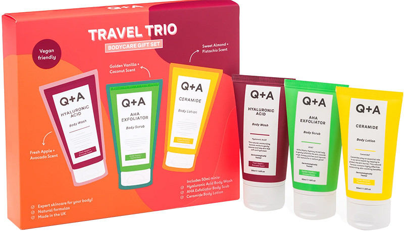 Подарочный набор для тела Q+A Travel Trio на beauty-prof.com Фото 2 Подарочный набор для тела Q+A Travel Trio Фото 2