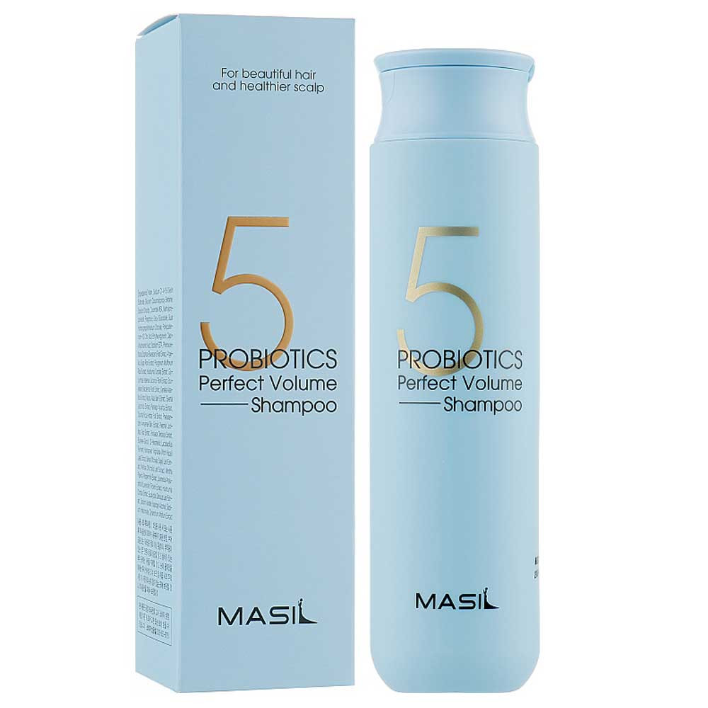 Шампунь із пробіотиками для об'єму волосся 5 Probiotics Perfect Volume Shampoo Masil, 300 мл  Фото 2 