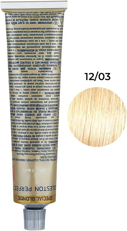 Стійка крем-фарба для волосся Special Blonde 12/03 Wella Proffesional, 60 мл
