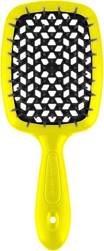 Щітка SUPERBRUSH жовта з чорним Janeke на beauty-prof.com Щітка SUPERBRUSH жовта з чорним Janeke