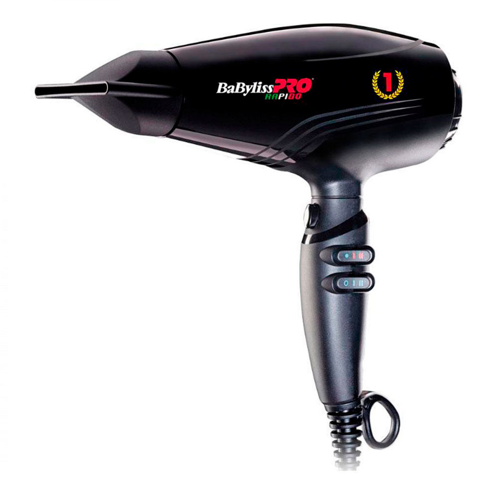 Фен д/волос BaByLiss Rapido ionic 2200W черный BAB7000IE* 