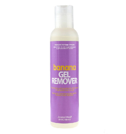 Засіб для зняття гел.  лаку Банан 150 мл (Gel Remover) JERDEN