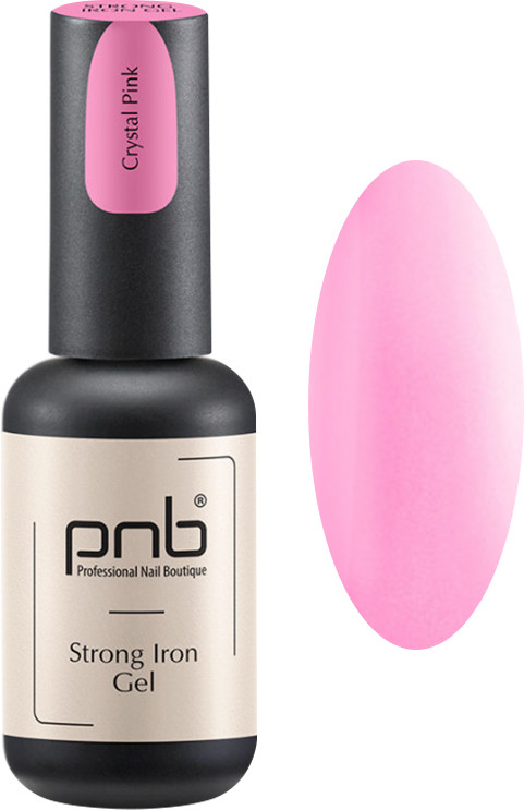Гель конструюючий Strong Iron Gel Crystal Pink PNB, 8 мл