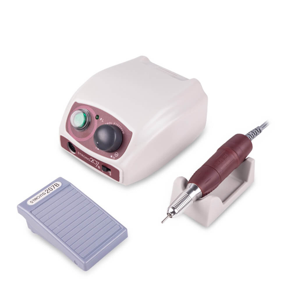Фрезер для маникюра для Strong 207B 35000/65 W ручка 120II Red 