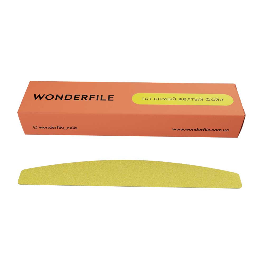 Клейові файли Wonderfile півмісяць 162х24, 240 гр, 50 шт на beauty-prof.com Клейові файли Wonderfile півмісяць 162х24, 240 гр, 50 шт