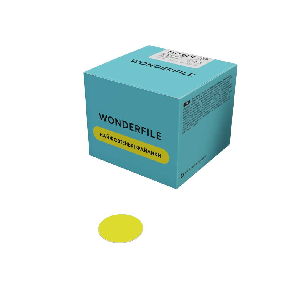 Клейові файли Wonderfile диск 20 мм, 240 гр, 50 шт на beauty-prof.com Фото 2 Клейові файли Wonderfile диск 20 мм, 240 гр, 50 шт Фото 2