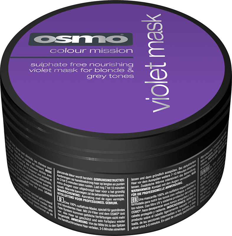 Маска проти жовтизни для освітленого волосся Silverising Violet Mask OSMO, 100 мл